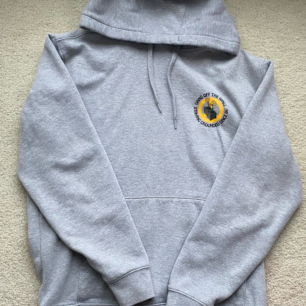 Vans Gray Hoodie with Black Label